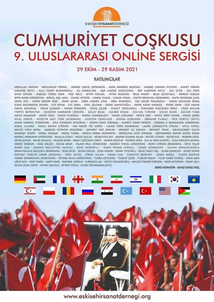 9.Uluslararası Cumhuriyet Coşkusu Online Sergi